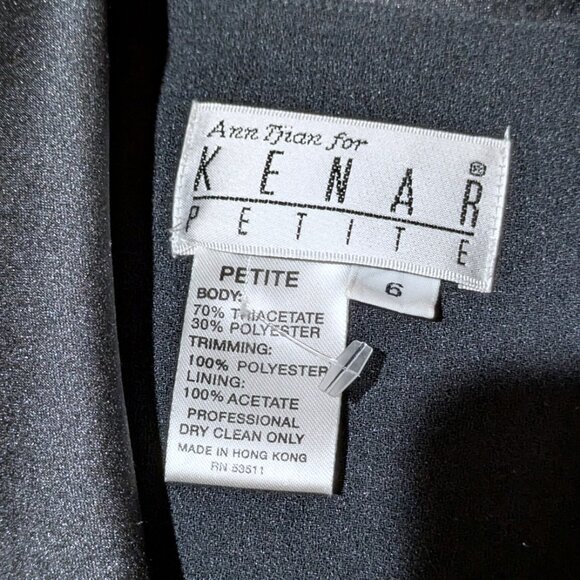 Vintage 90s Long Coat Blazer Dress 6P Fitted Double Breasted Punk Career Classic - Picture 4 of 4